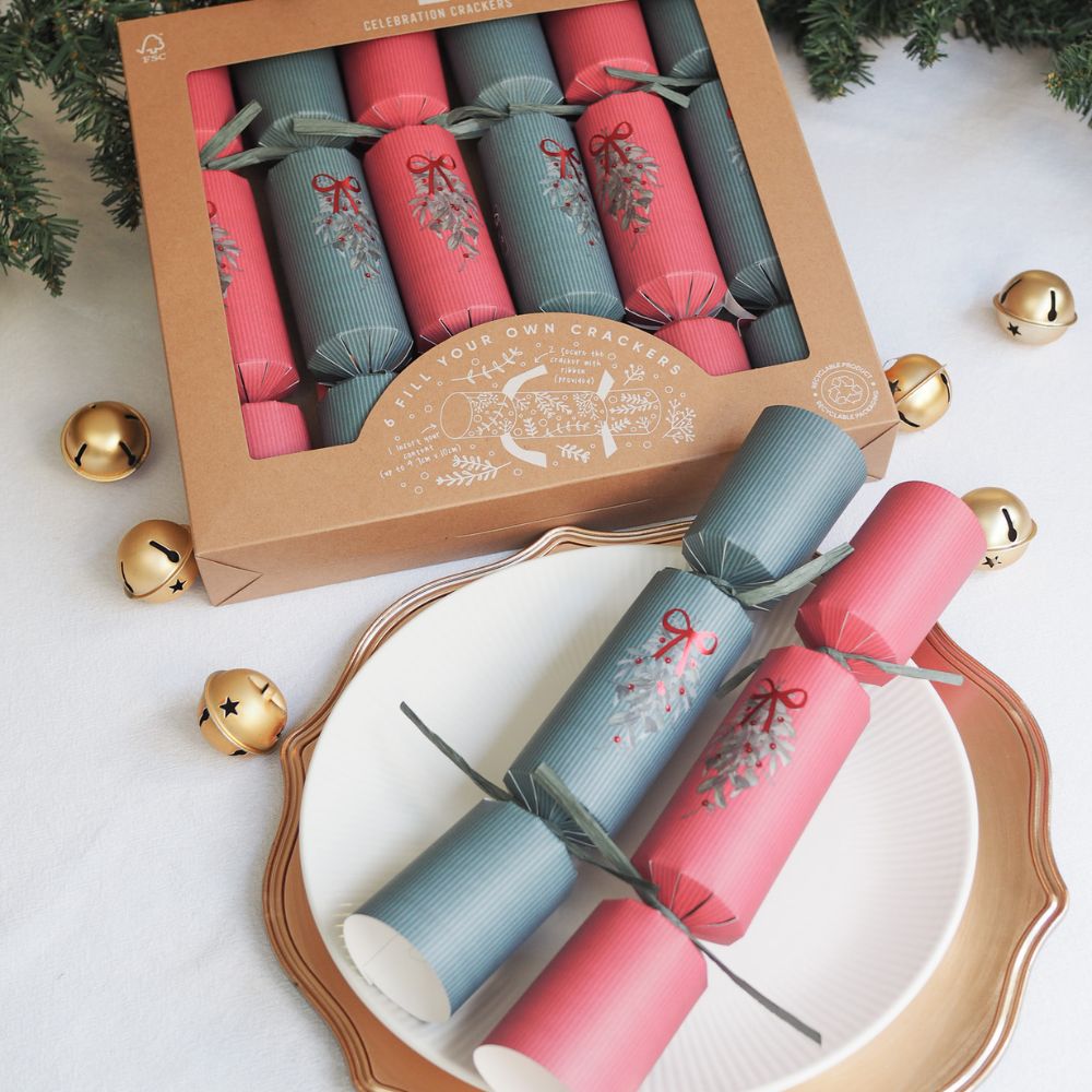 Fill Your Own - Merry Berry Cracker (6 Pack) by Celebration Crackers - Christmas Cracker Warehouse