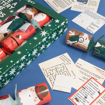 Foxy - Novelty Crackers - 12 Inch - Solve a Mystery - Set of 6 by Celebration Crackers /Heart and Soul Studio Limited - Christmas Cracker Warehouse