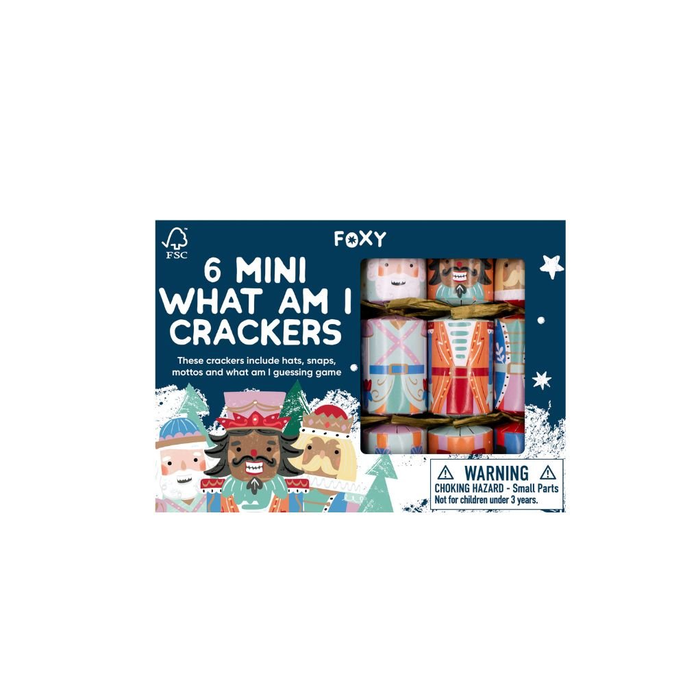 Foxy - Novelty Mini Crackers - 6 Inch - Who Am I? - Set of 6 by Celebration Crackers /Heart and Soul Studio Limited - Christmas Cracker Warehouse