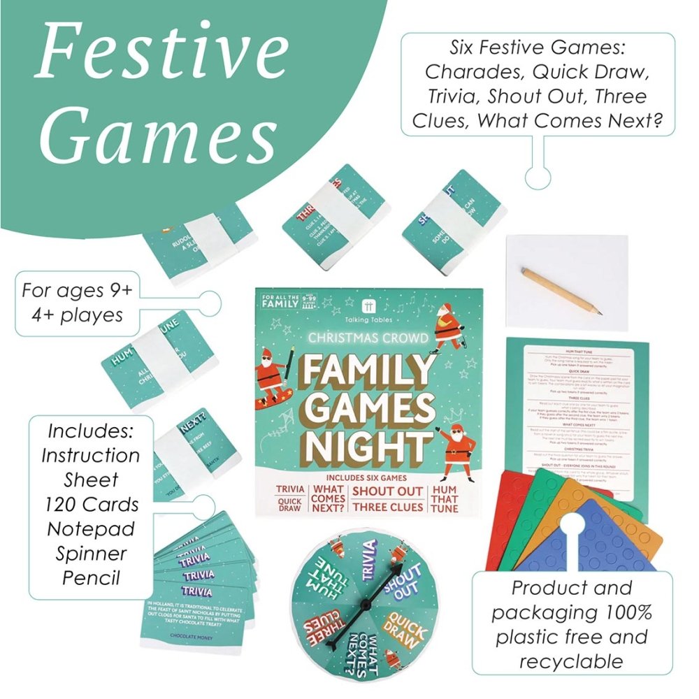 Fun Guy Santa - Family Games Night by Talking Tables - Christmas Cracker Warehouse