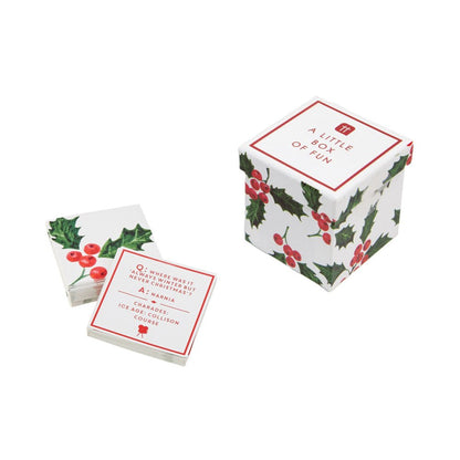 Holly Christmas Trivia And Charades by Talking Tables - Christmas Cracker Warehouse
