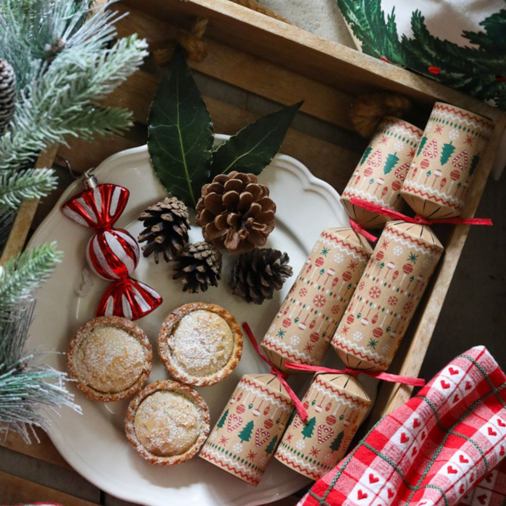 Kraft Bauble Crackers (Box of 50) by Celebration Crackers - Christmas Cracker Warehouse