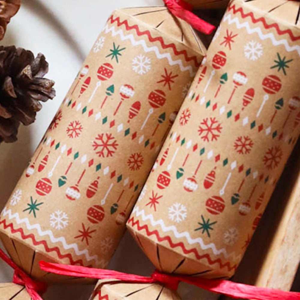 Kraft Bauble Crackers (Box of 50) by Celebration Crackers - Christmas Cracker Warehouse