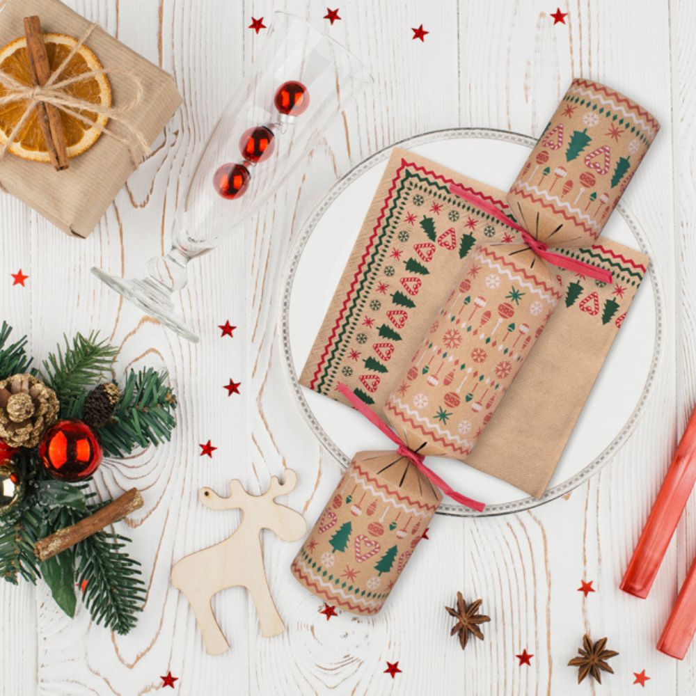 Kraft Bauble Crackers (Box of 50) by Celebration Crackers - Christmas Cracker Warehouse