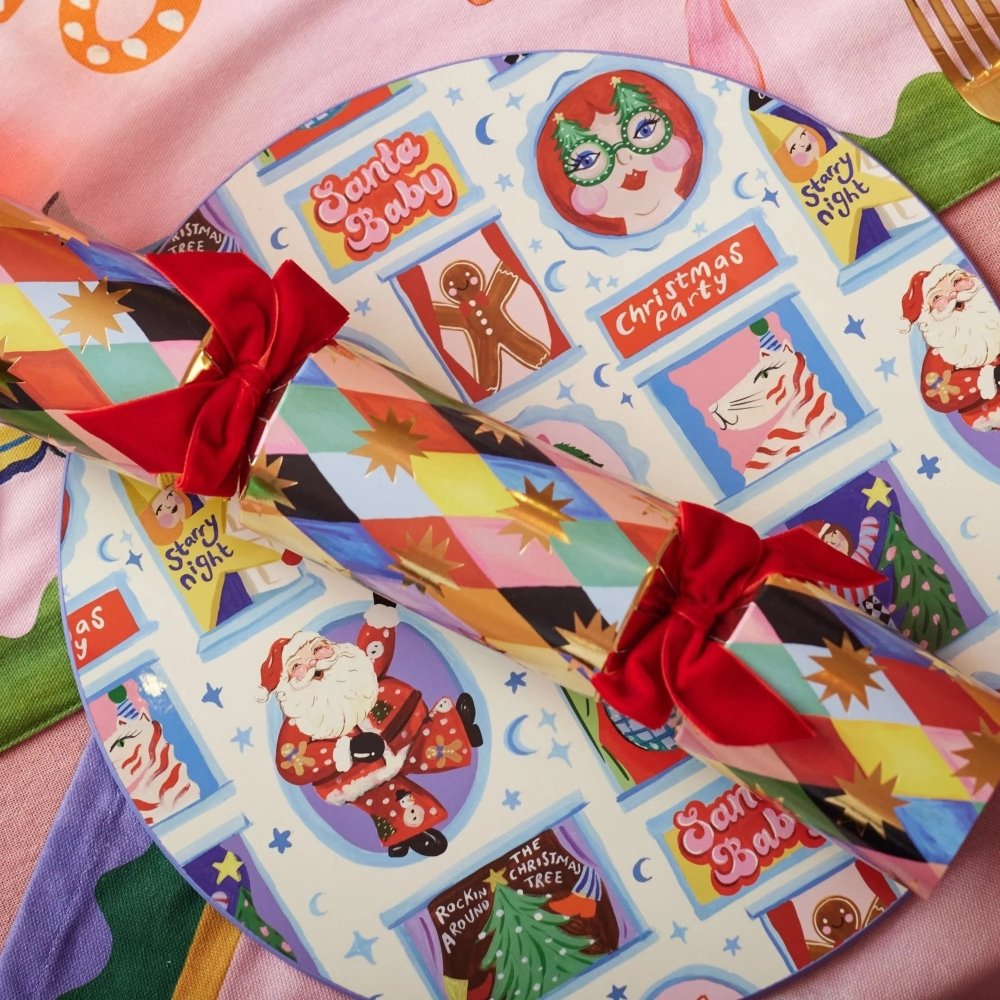 Luxury Crackers - Eleanor Bowmer Harlequin (6 pack) by Eleanor Bowmer - Christmas Cracker Warehouse