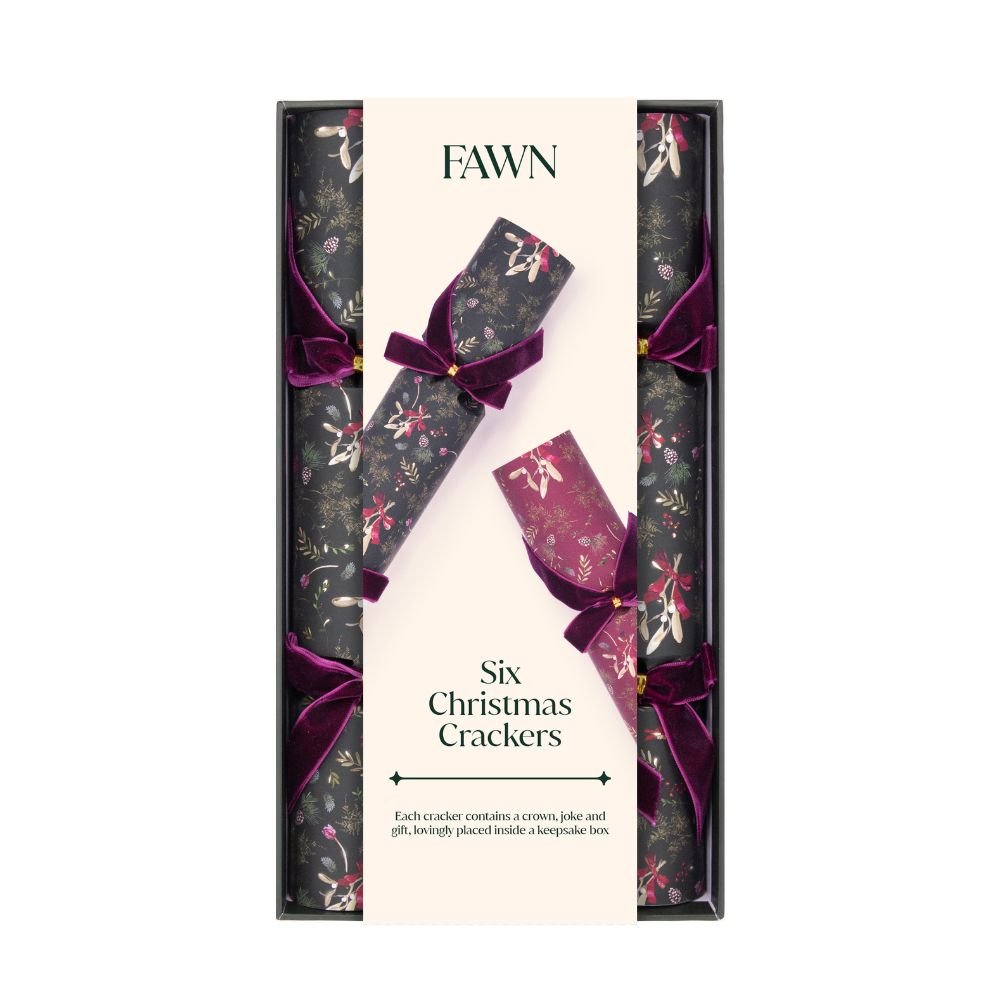 Luxury Crackers - Fawn Hand Rolled (6 pack) by Fawn - Christmas Cracker Warehouse