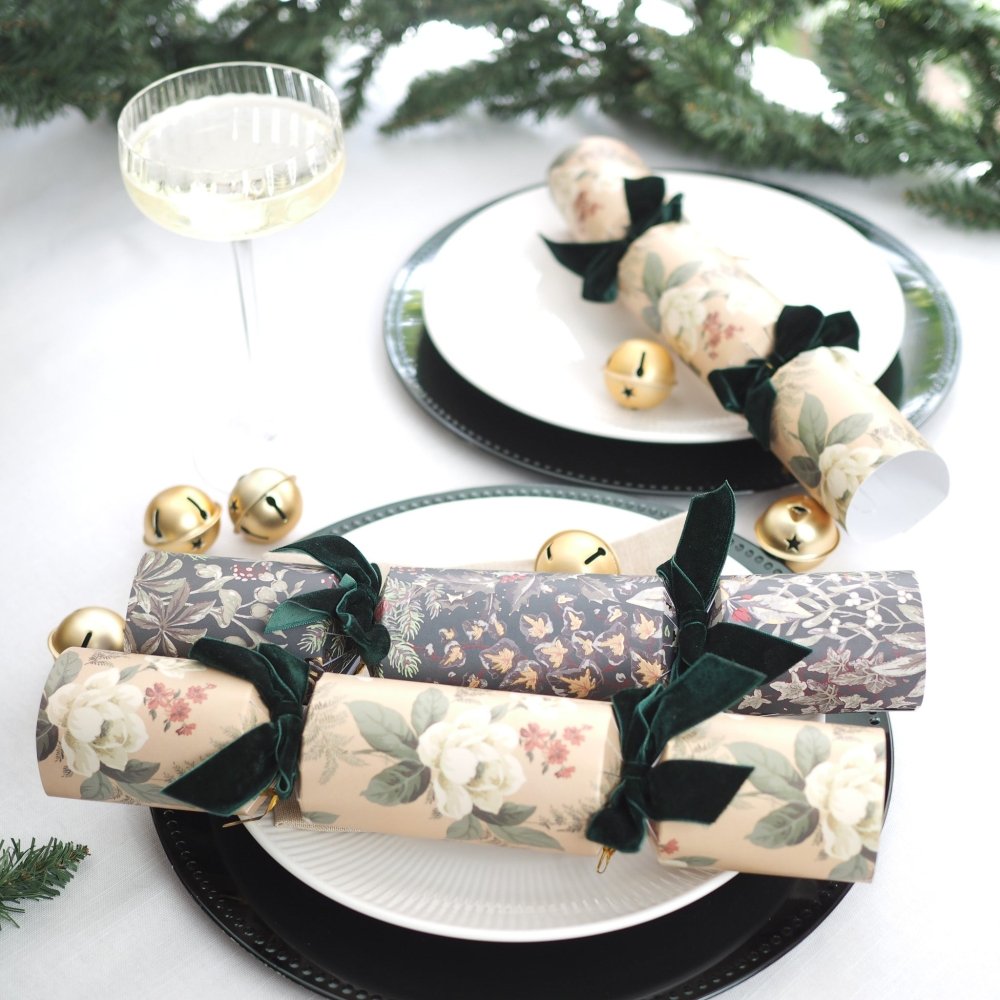 Luxury Crackers - Laura Ashley Dusky Hellebore Crackers (6 pack) by Laura Ashley - Christmas Cracker Warehouse