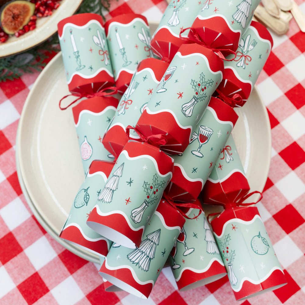 Luxury Eco Crackers - Bon Noel (Set of 6) by Talking Tables - Christmas Cracker Warehouse