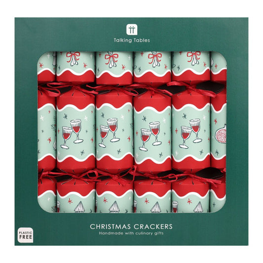 Luxury Eco Crackers - Bon Noel (Set of 6) by Talking Tables - Christmas Cracker Warehouse