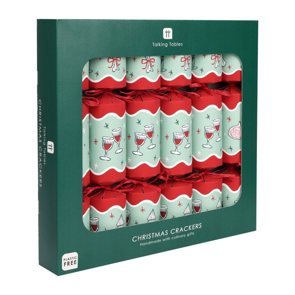 Luxury Eco Crackers - Bon Noel (Set of 6) by Talking Tables - Christmas Cracker Warehouse