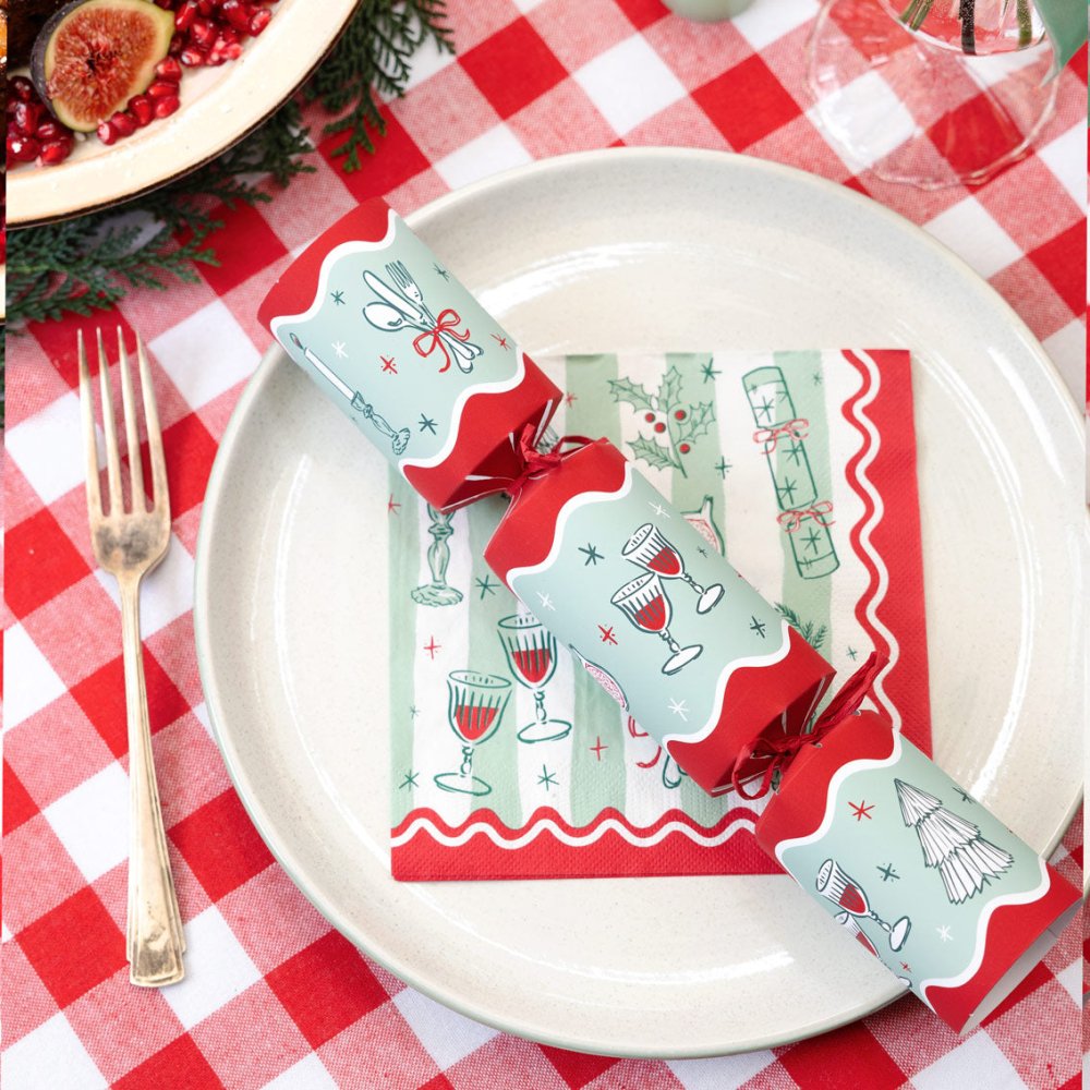 Luxury Eco Crackers - Bon Noel (Set of 6) by Talking Tables - Christmas Cracker Warehouse