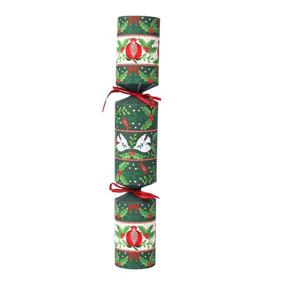 Luxury Eco Crackers - Folklore Green (Set of 6) by Talking Tables - Christmas Cracker Warehouse