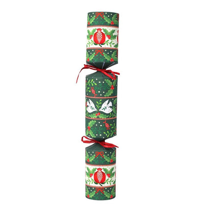 Luxury Eco Crackers - Folklore Green (Set of 6) by Talking Tables - Christmas Cracker Warehouse
