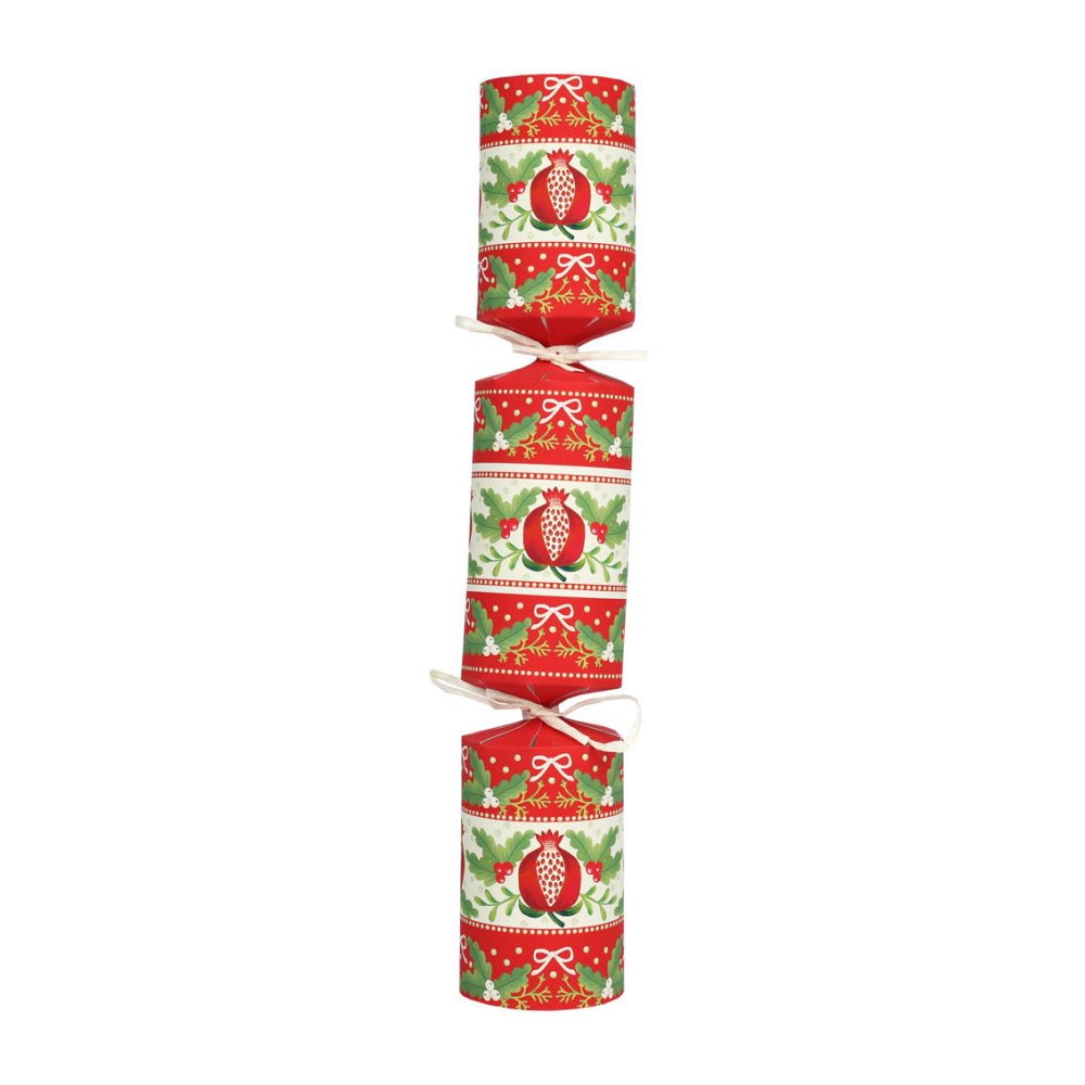 Luxury Eco Crackers - Folklore Red (Set of 6) by Talking Tables - Christmas Cracker Warehouse