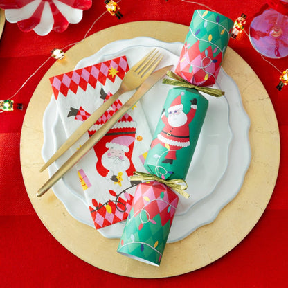 Luxury Eco Crackers - Fun Santa (Set of 6) by Talking Tables - Christmas Cracker Warehouse