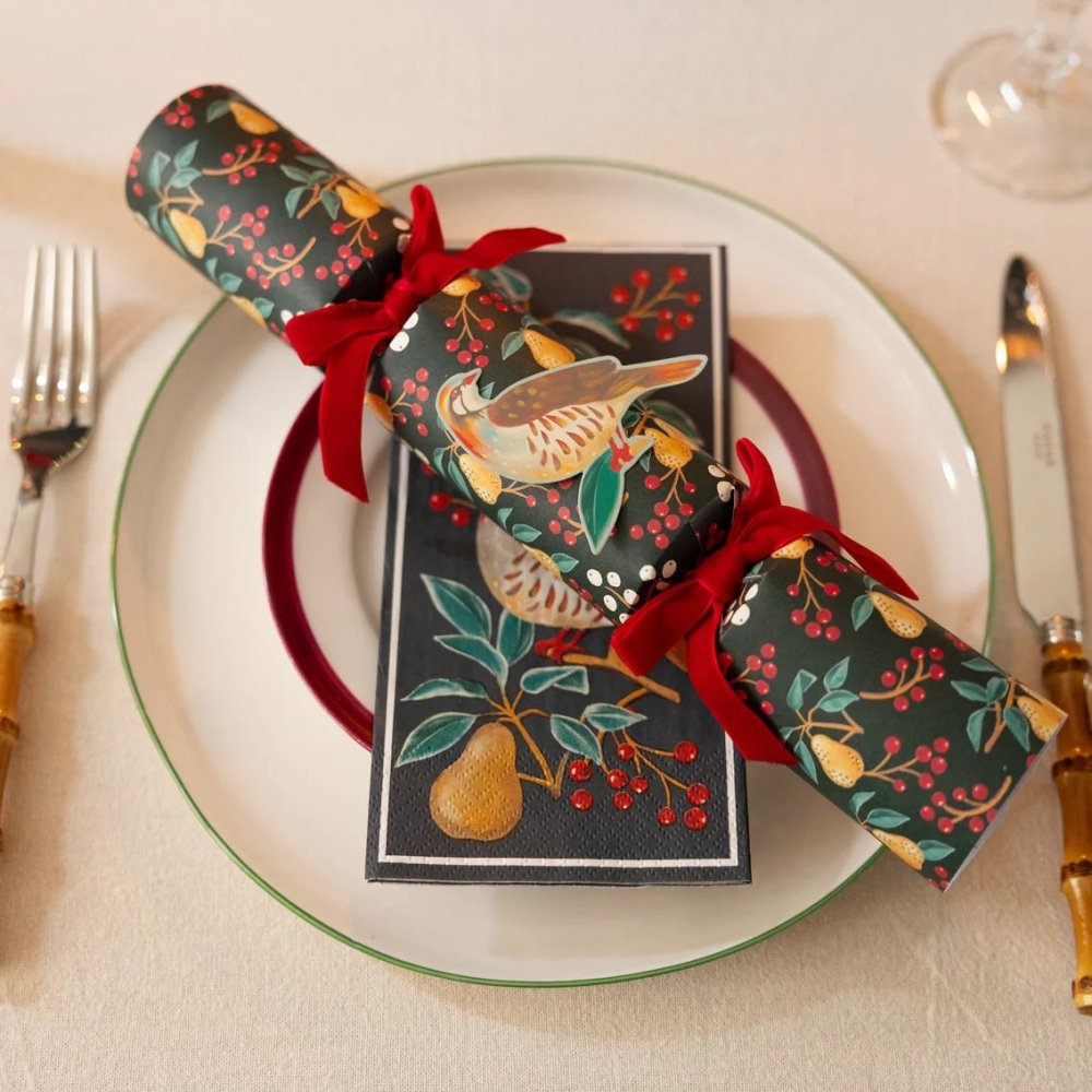 Luxury Eco Crackers - Partridge (Set of 6) by Talking Tables - Christmas Cracker Warehouse