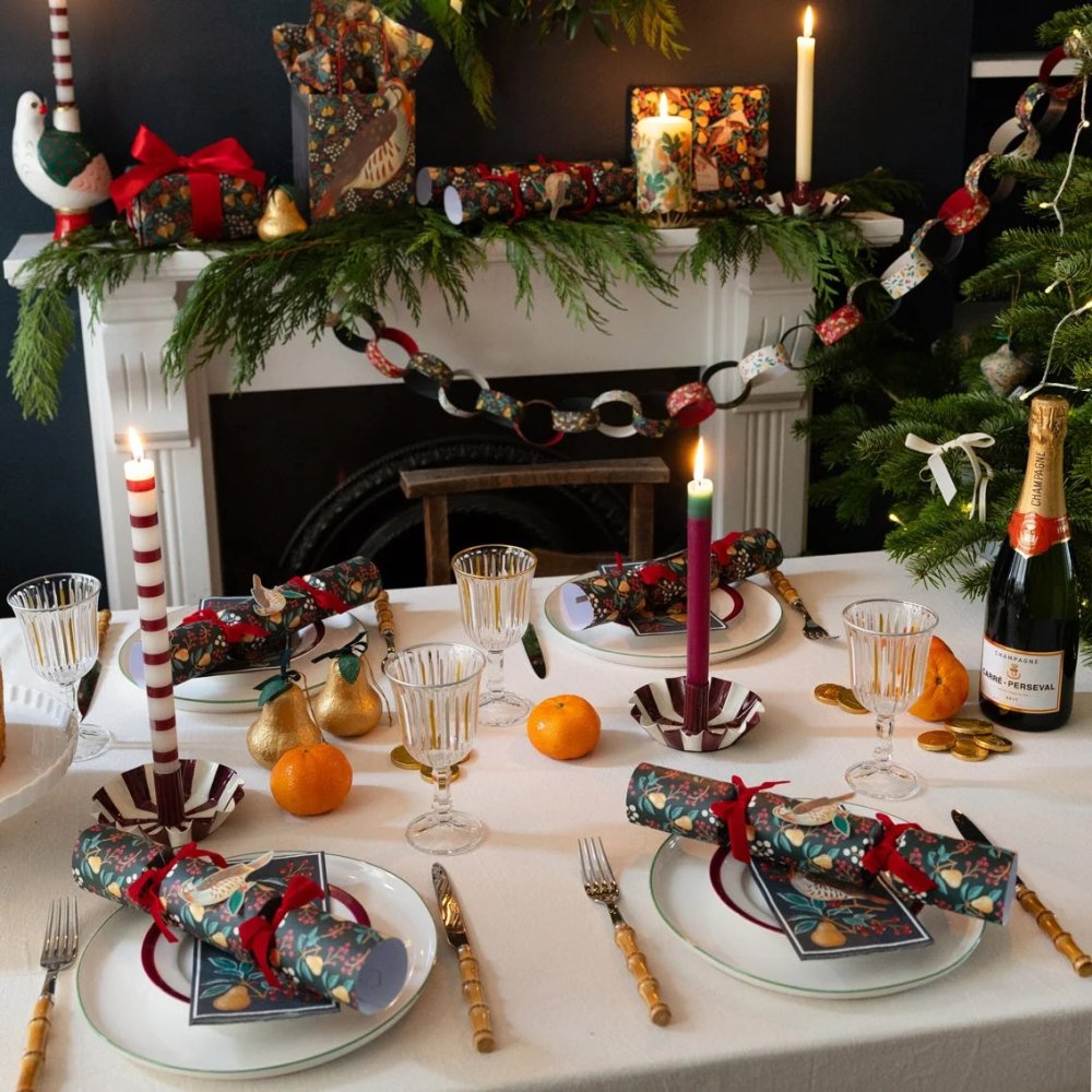 Luxury Eco Crackers - Partridge (Set of 6) by Talking Tables - Christmas Cracker Warehouse