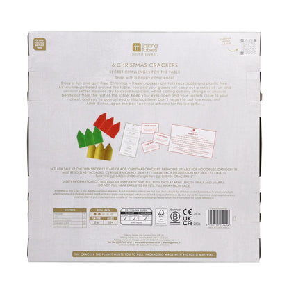 Luxury Eco Crackers - Santa (Set of 6) by Talking Tables - Christmas Cracker Warehouse