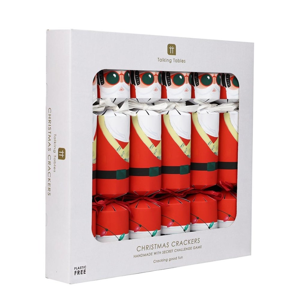 Luxury Eco Crackers - Santa (Set of 6) by Talking Tables - Christmas Cracker Warehouse