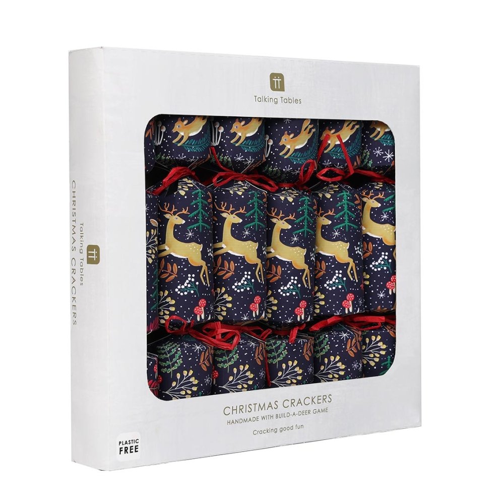 Luxury Eco Crackers - Twilight Reindeer(Set of 6) by Talking Tables - Christmas Cracker Warehouse