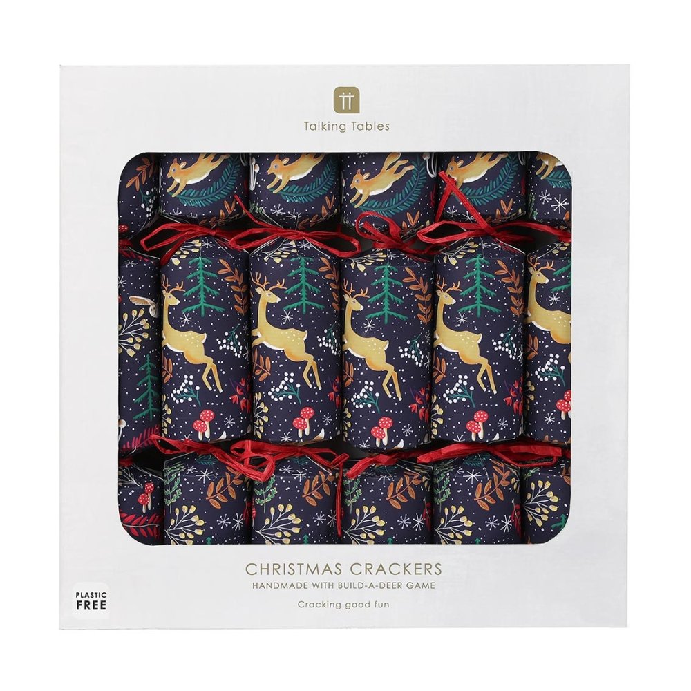 Luxury Eco Crackers - Twilight Reindeer(Set of 6) by Talking Tables - Christmas Cracker Warehouse