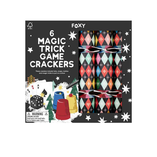 Magic Trick Game Crackers (6 pack) by Foxy - Christmas Cracker Warehouse