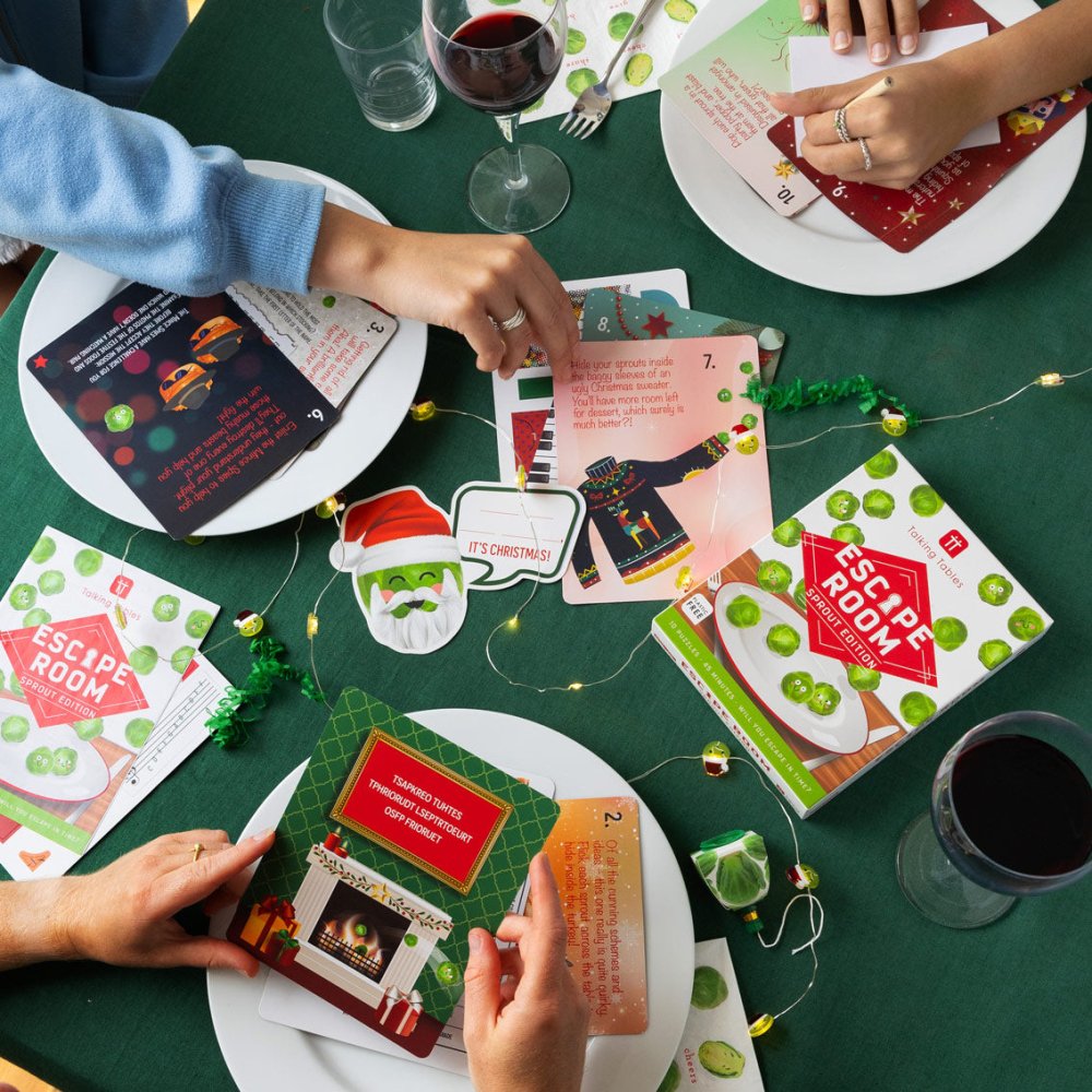 Mini Christmas Escape Room Game - Sprout Edition by Talking Tables - Christmas Cracker Warehouse