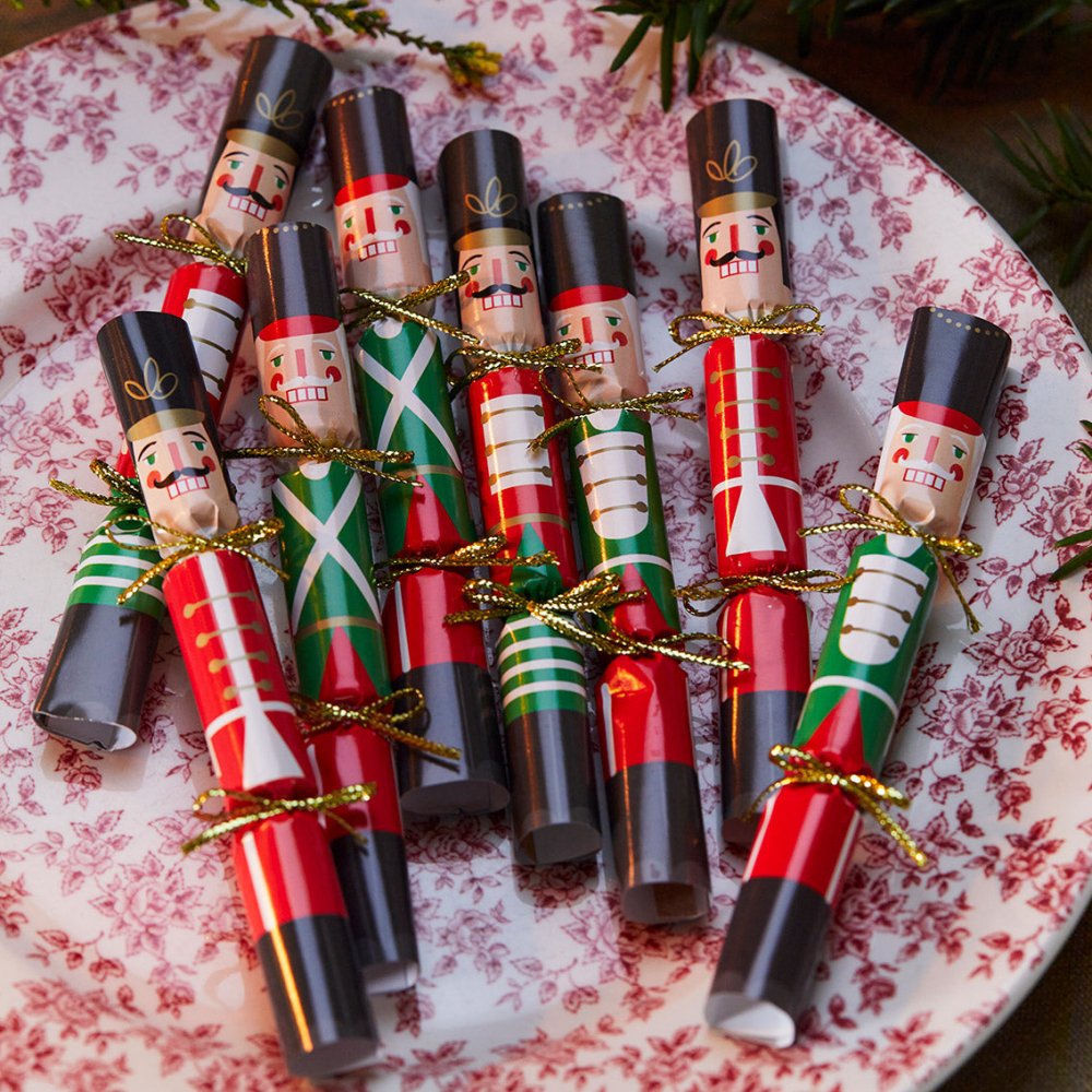 Mini Saucer Crackers - Nutcracker (8 Pack) by Talking Tables - Christmas Cracker Warehouse
