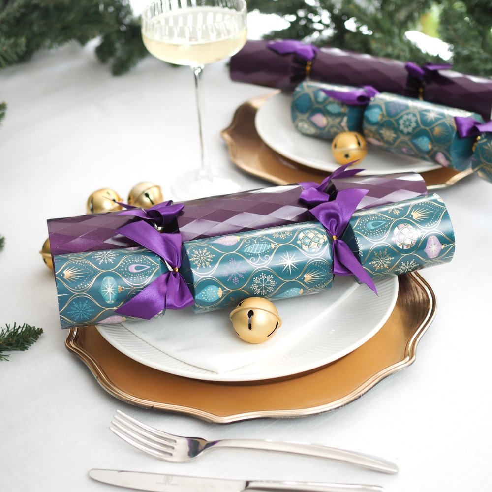 Regency Luxury Crackers - Purple Delight (6 pack) by Celebration Crackers - Christmas Cracker Warehouse