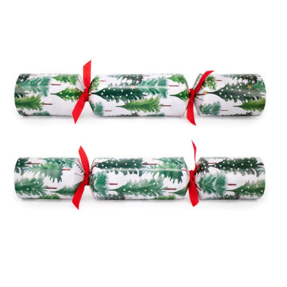 Deluxe Crackers - Snowy Tree (8 Pack) by Celebration Crackers - Christmas Cracker Warehouse