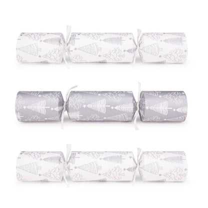 Eco Crackers - Silver Trees (12 Pack) by Celebration Crackers - Christmas Cracker Warehouse