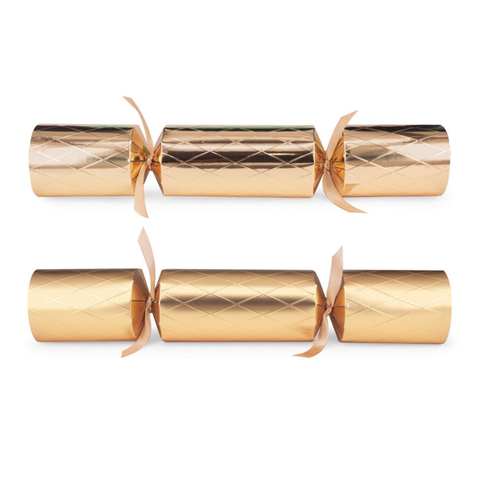 Family Crackers - Gold Diamond Mix (12 Pack) by Celebration Crackers - Christmas Cracker Warehouse