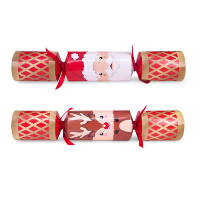 Family Crackers - Santa & Reindeer (12 Pack) by Celebration Crackers - Christmas Cracker Warehouse