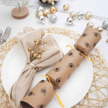 Luxury Eco Crackers - Busy Bees (Set of 6) by Celebration Crackers - Christmas Cracker Warehouse