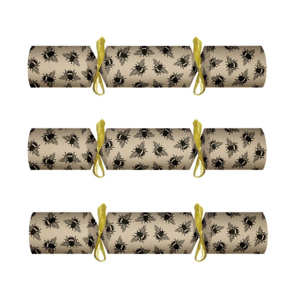 Luxury Eco Crackers - Busy Bees (Set of 6) by Celebration Crackers - Christmas Cracker Warehouse