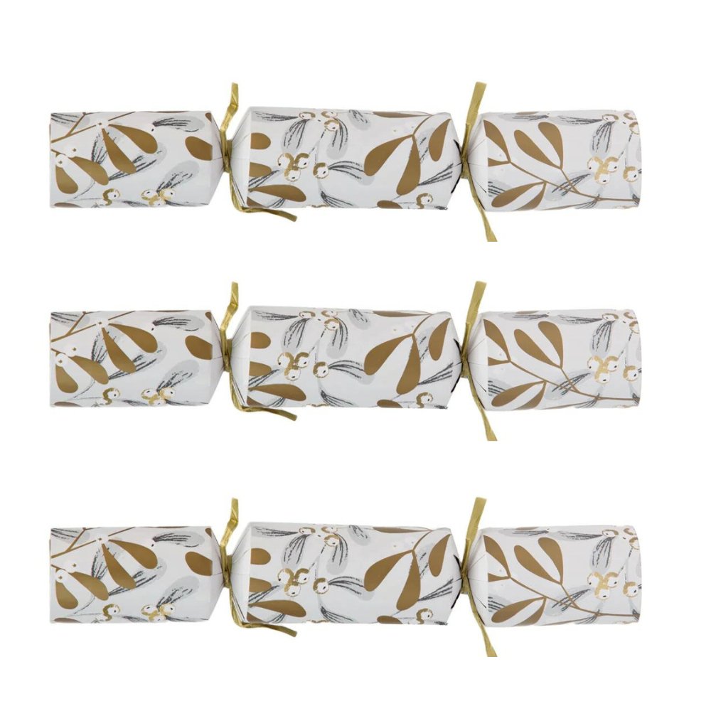 Luxury Eco Crackers - Mistletoe (Set of 6) by Talking Tables - Christmas Cracker Warehouse