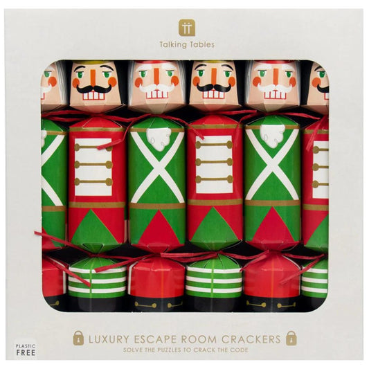 Luxury Eco Crackers - Nutcracker (Set of 6) by Talking Tables - Christmas Cracker Warehouse