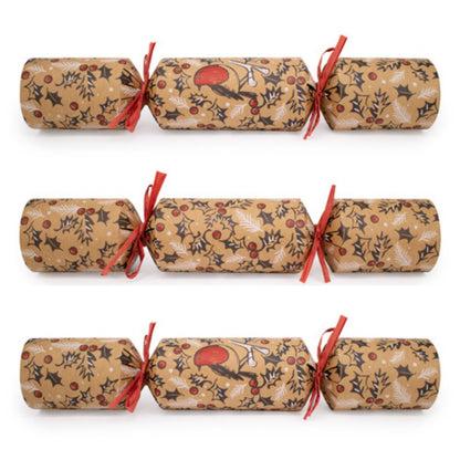 Luxury Eco Crackers - Red Robin (Set of 6) by Celebration Crackers - Christmas Cracker Warehouse