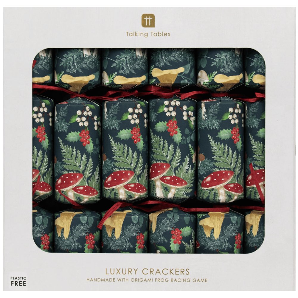 Luxury Eco Crackers - Woodland Forest (Set of 6) by Talking Tables - Christmas Cracker Warehouse