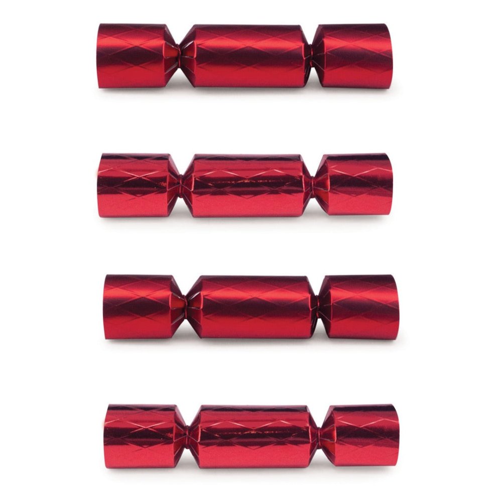 Mini Crackers - Diamond Red (8 Pack) by Celebration Crackers - Christmas Cracker Warehouse