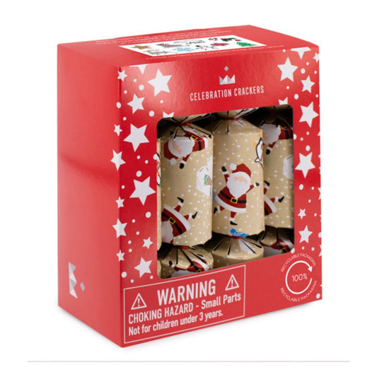 Mini Crackers - Santa (8 Pack) by Celebration Crackers - Christmas Cracker Warehouse