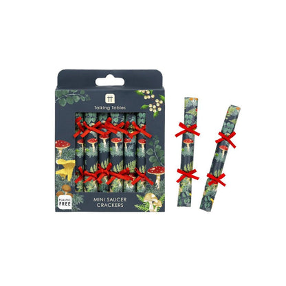 Mini Saucer Crackers - Midnight Forest (8 Pack) by Talking Tables - Christmas Cracker Warehouse