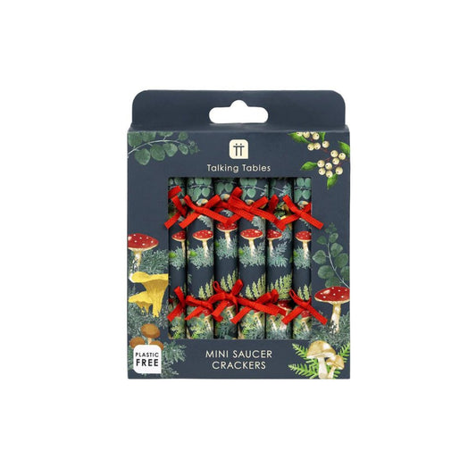 Mini Saucer Crackers - Midnight Forest (8 Pack) by Talking Tables - Christmas Cracker Warehouse