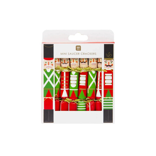 Mini Saucer Crackers - Nutcracker (8 Pack) by Talking Tables - Christmas Cracker Warehouse