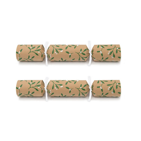 Mistletoe Kraft Crackers (Box of 50) by Celebration Crackers - Christmas Cracker Warehouse