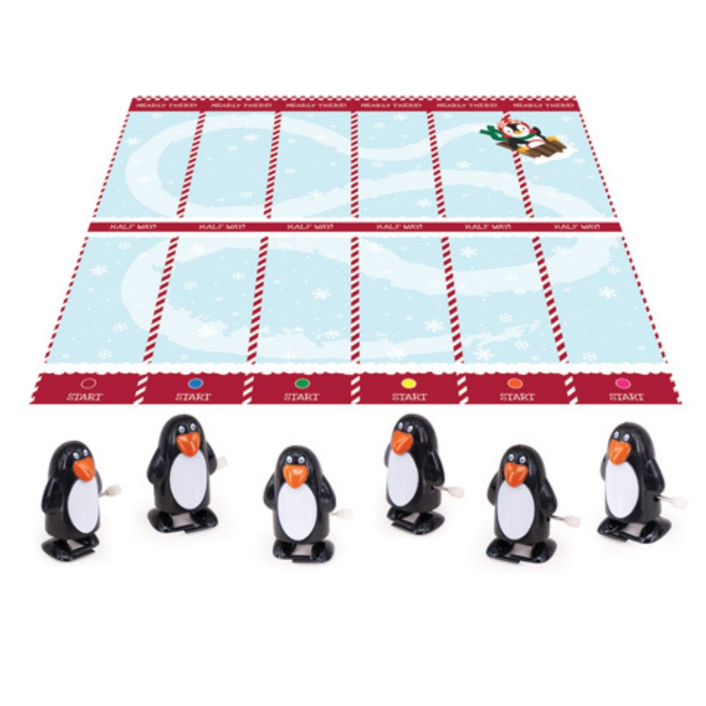 Penguin Racing Crackers (6 Pack) by Foxy - Christmas Cracker Warehouse