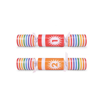 Rainbow Bowling Crackers (6 Pack) by Foxy - Christmas Cracker Warehouse