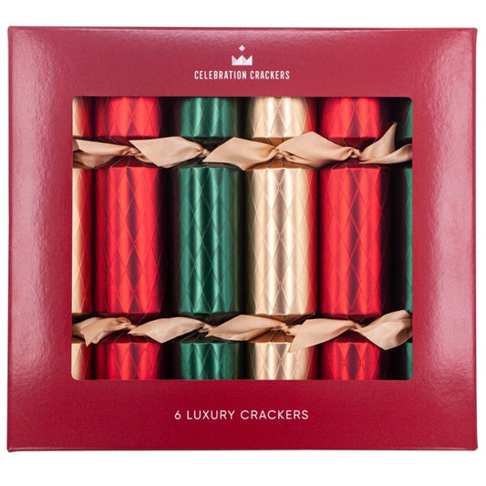 Regency Luxury Crackers - Festive Diamond (Set of 6) by Celebration Crackers - Christmas Cracker Warehouse