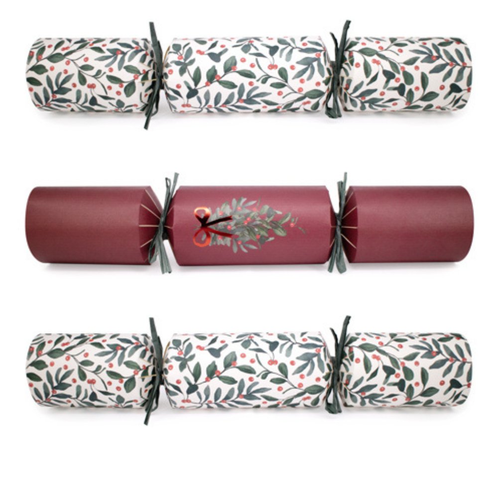 Super Deluxe Crackers - Merry Berry (Set of 8) by Celebration Crackers - Christmas Cracker Warehouse